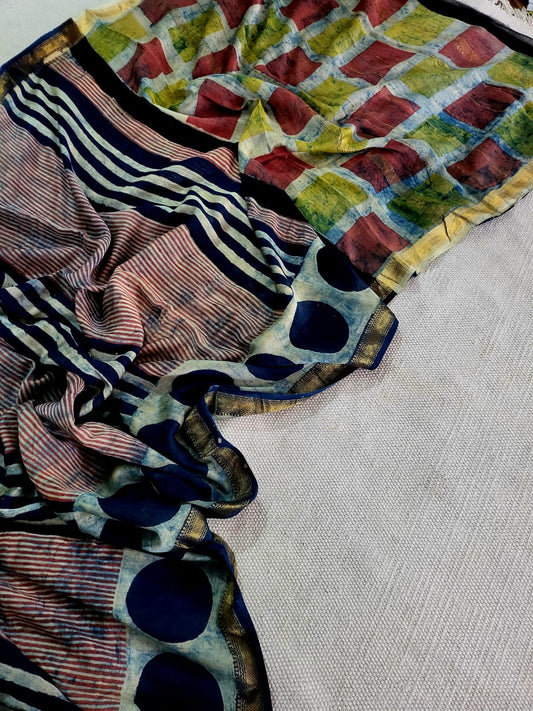 Nashpal Ajrakhs Maheshwari Silk Sarees