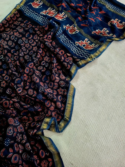 Nashpal Ajrakhs Maheshwari Silk Sarees