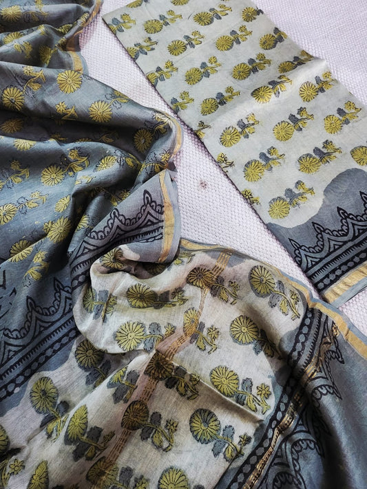 Vanaspati Ajrakh chanderin silk suits