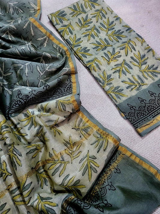 Vanaspati Ajrakh chanderin silk suits