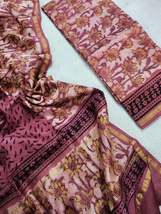 Vanaspati Ajrakh chanderin silk suits