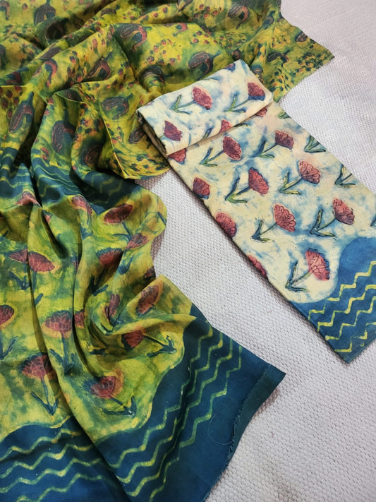 Nashpal Tussar modal silks suits