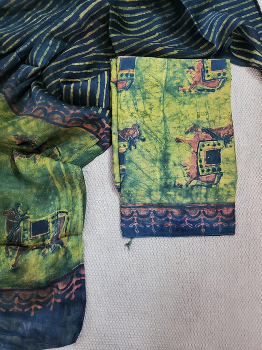 Nashpal Tussar modal silks suits