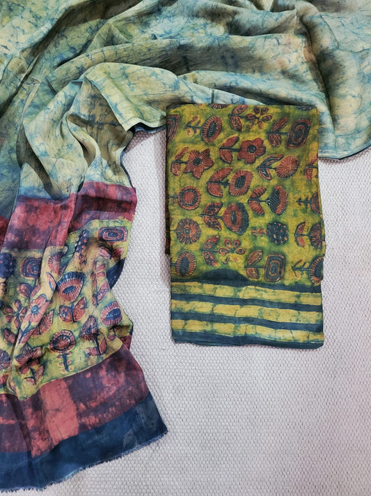 Nashpal Tussar modal silks suits