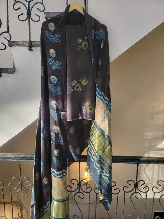 Nashpal Tissue modal silk suits