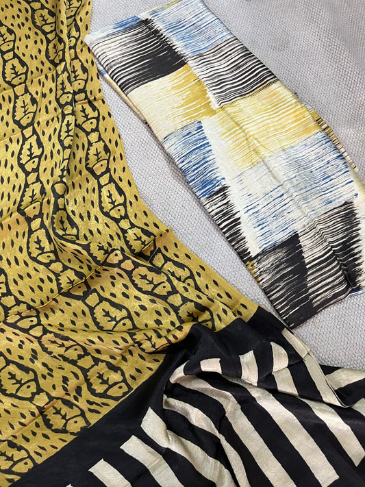 Vanaspati Ajrakh prints Modal silk suits