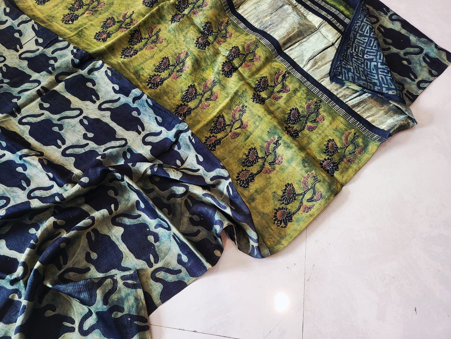 Nashpal Tissue lagadi pallu modal silk sarees