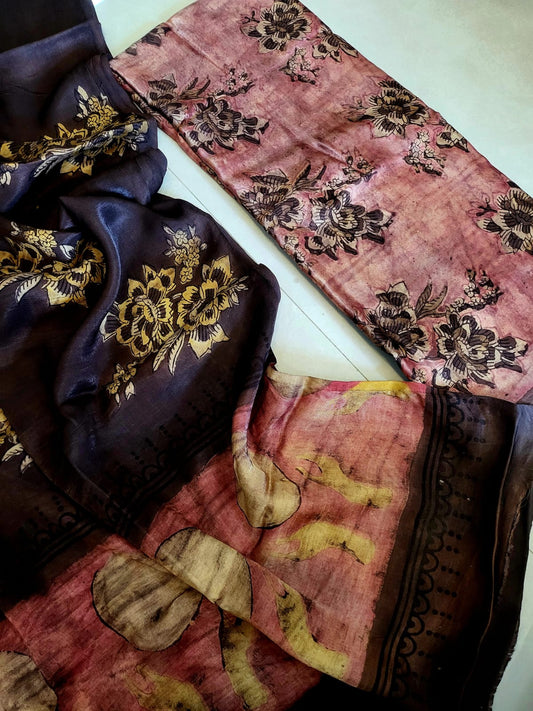 Nashpal Tussar modal silks suits