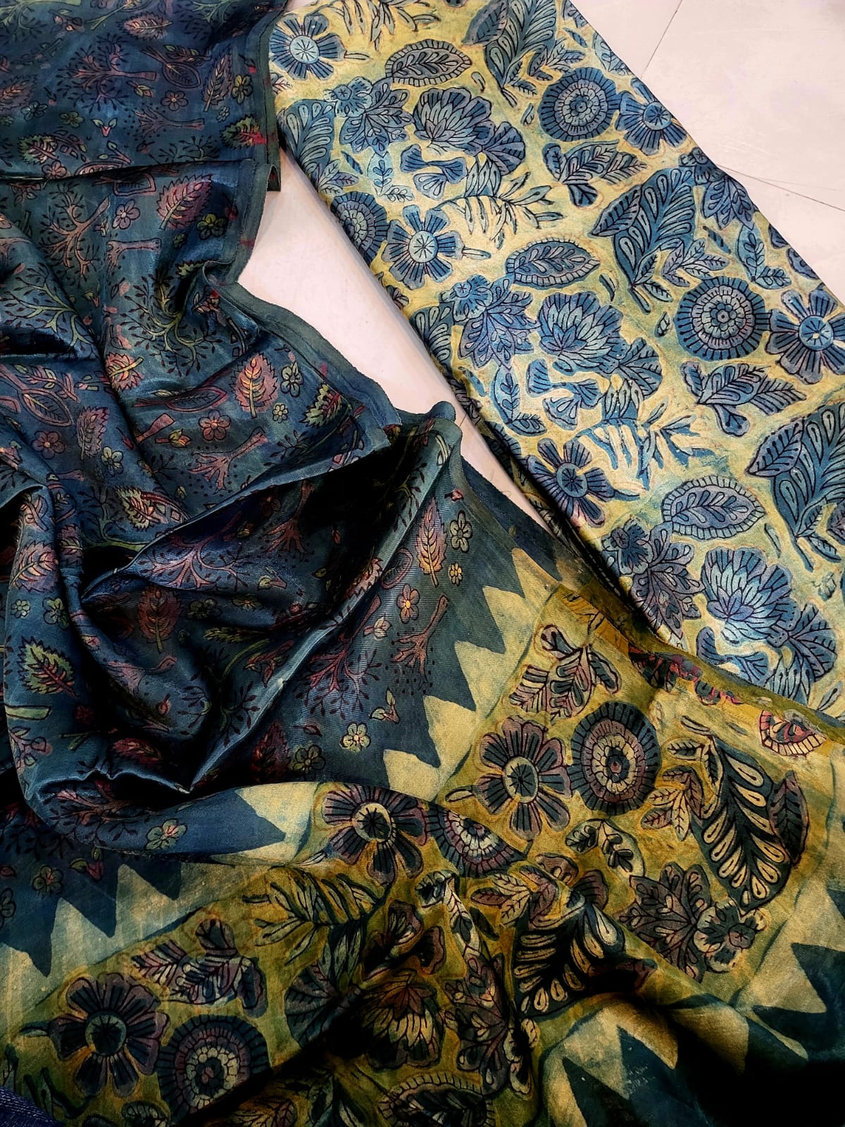 Nashpal Tussar modal silks suits