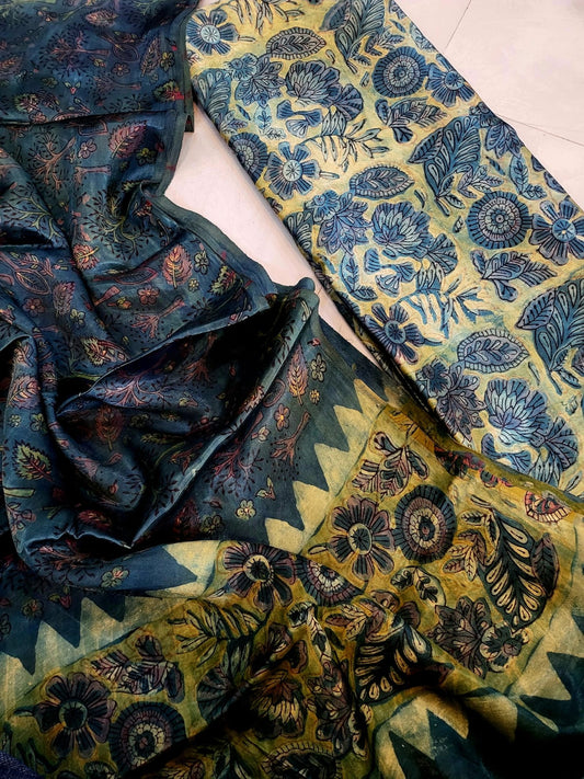 Nashpal Tussar modal silks suits