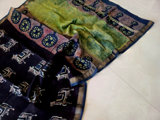 Nashpal Ajrakhs Maheshwari Silk Sarees