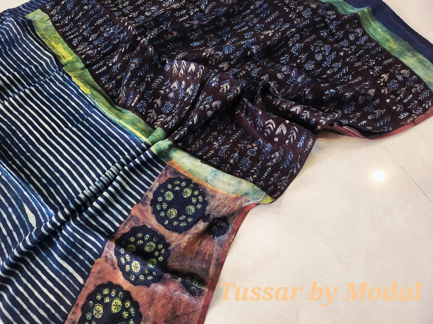 Nashpal Tussar By Modal Silk saree