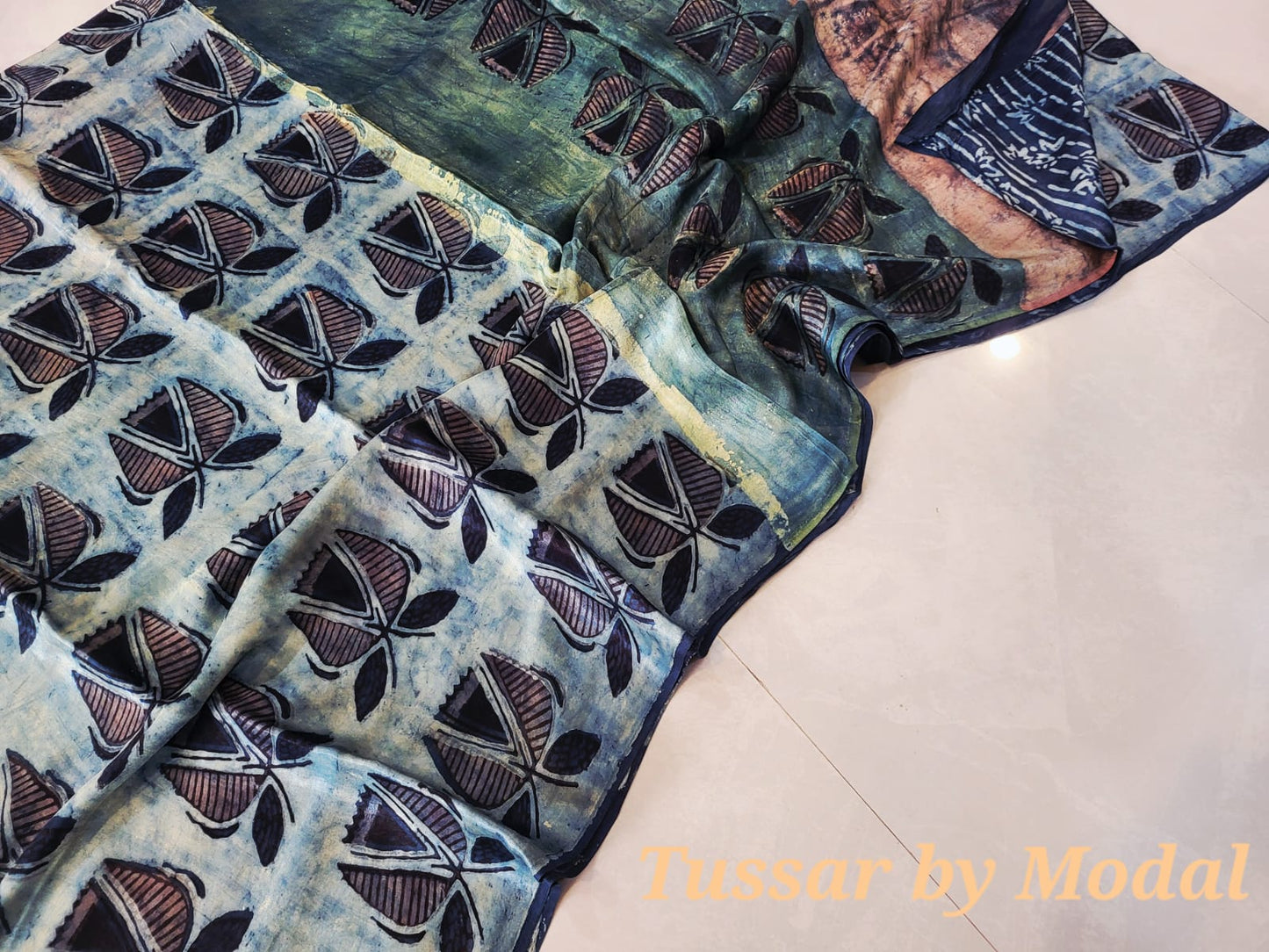 Nashpal Tussar By Modal Silk saree