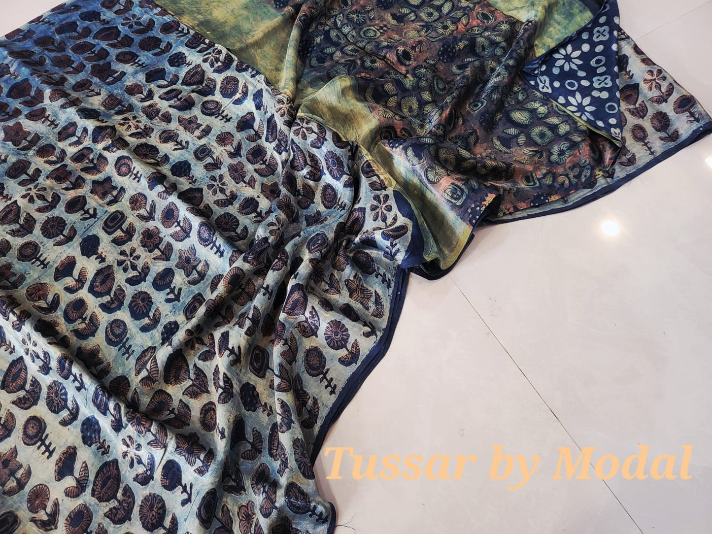Nashpal Tussar By Modal Silk saree