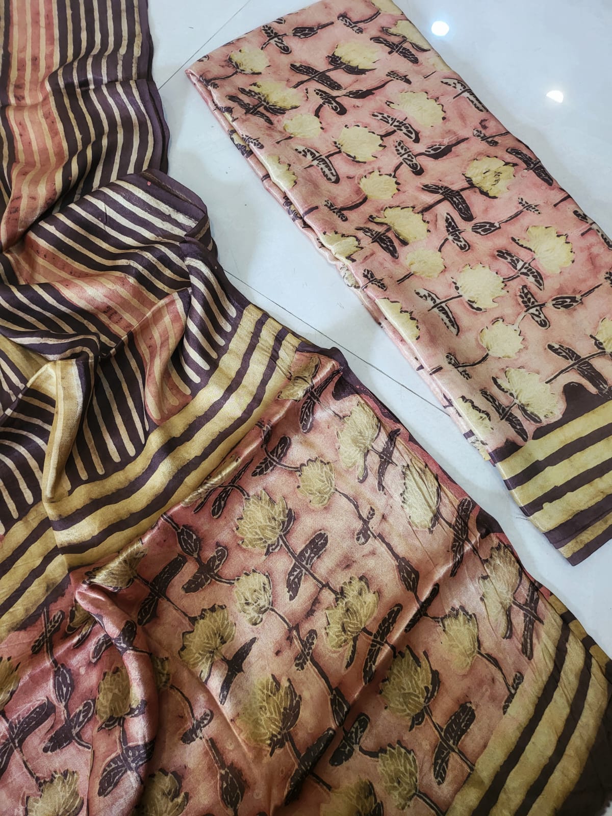 Nashpal Tussar modal silks suits