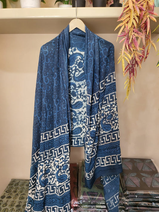 Ajrakh prints Modal silk suits