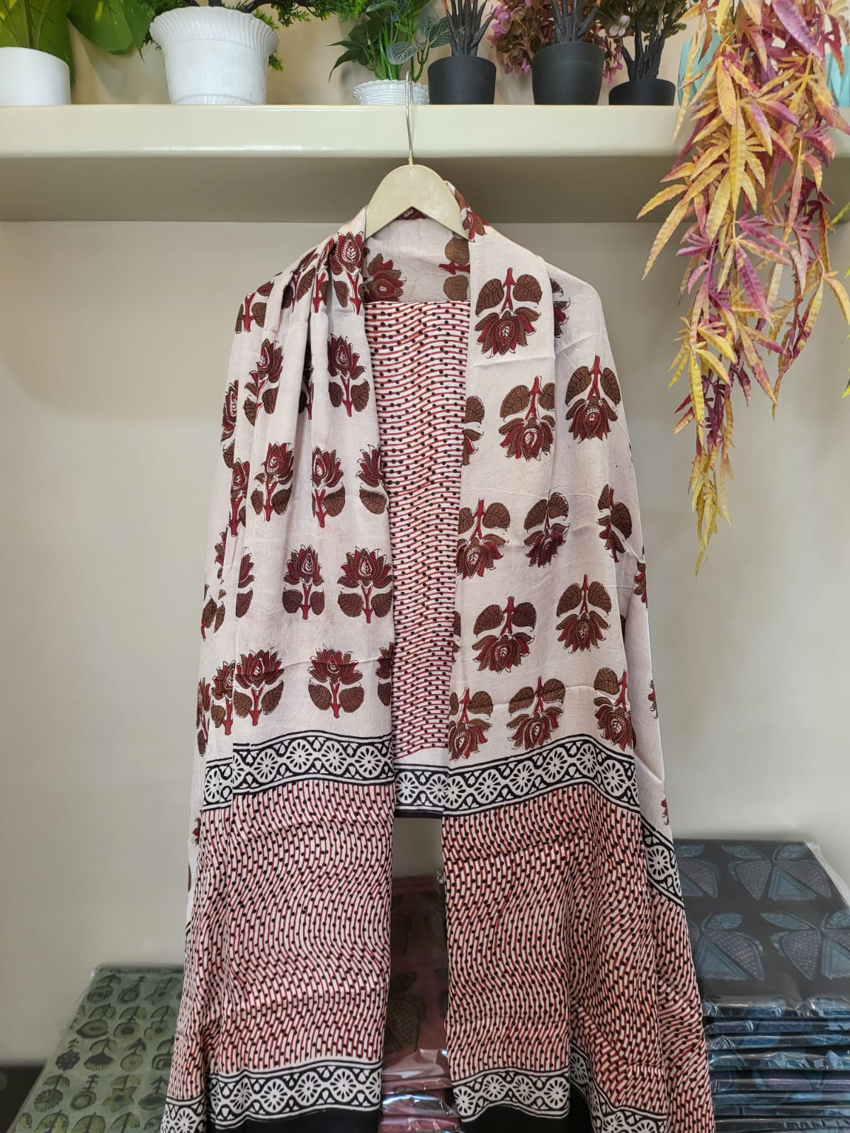 Ajrakh prints Modal silk suits