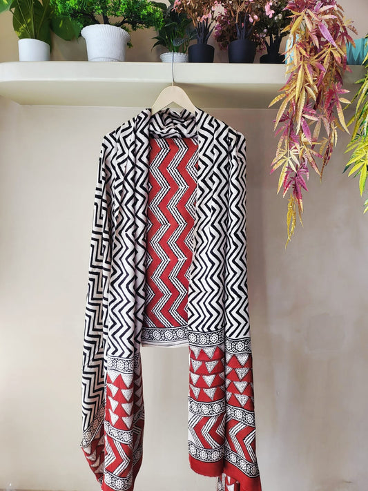 Ajrakh prints Modal silk suits