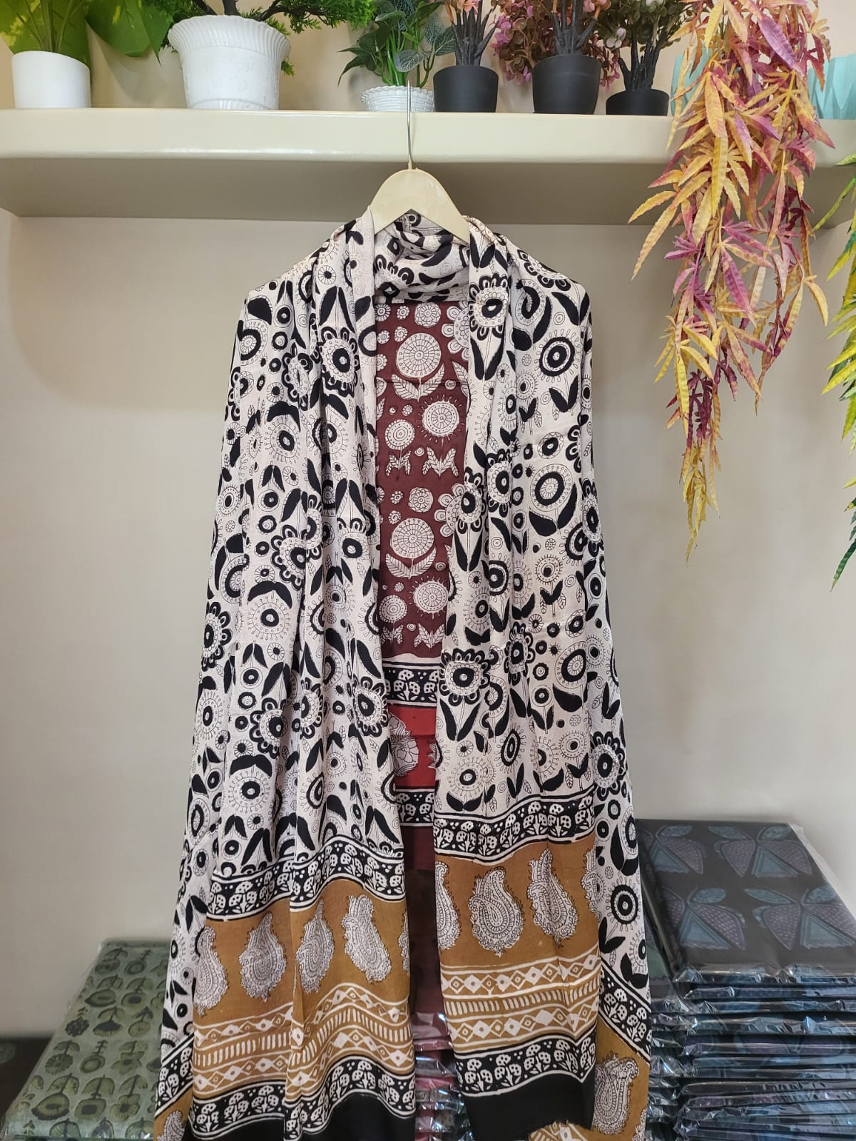 Ajrakh prints Modal silk suits