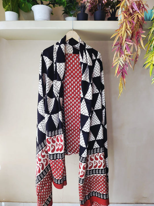 Ajrakh prints Modal silk suits
