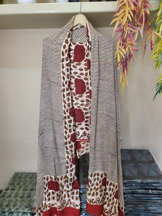Ajrakh prints Modal silk suits