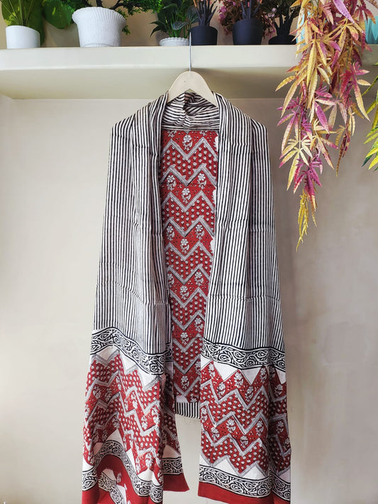 Ajrakh prints Modal silk suits