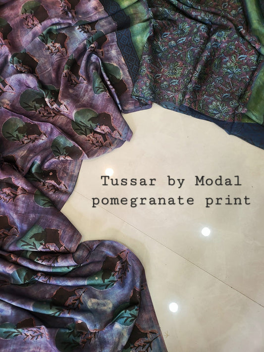 Nashpal Tussar By Modal Silk saree