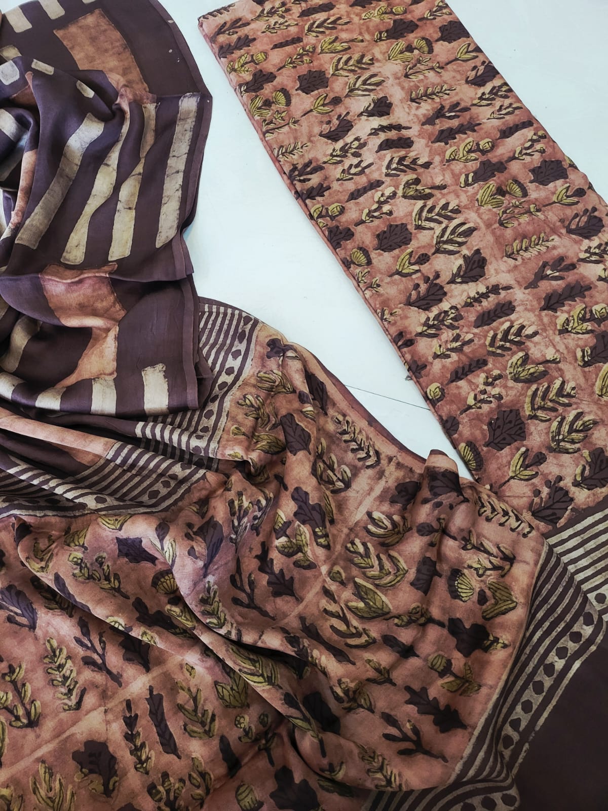 Nashpal Tussar modal silks suits