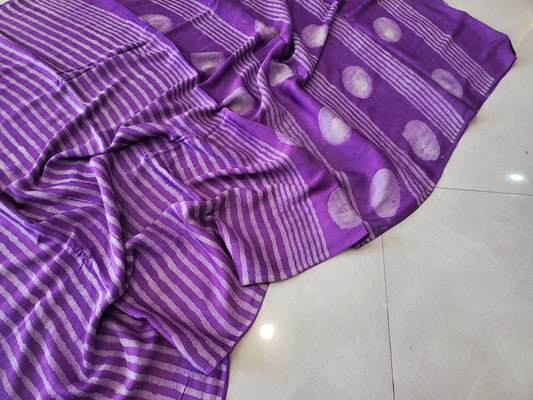 Vanaspati Hand Blocks prints Modal Silk Saree