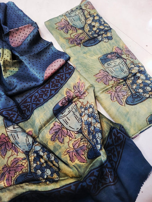 Nashpal Tussar modal silks suits