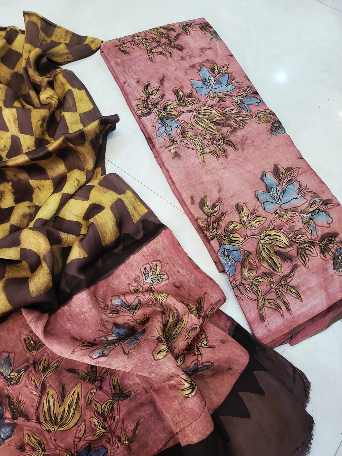 Nashpal Tussar modal silks suits