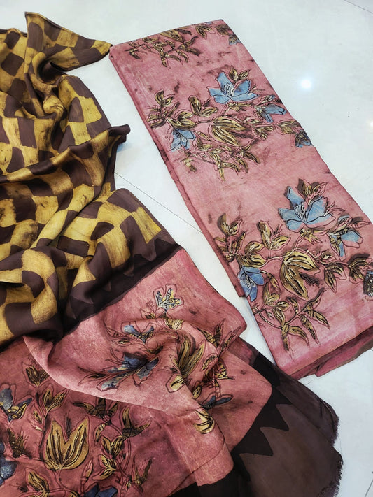 Nashpal Tussar modal silks suits