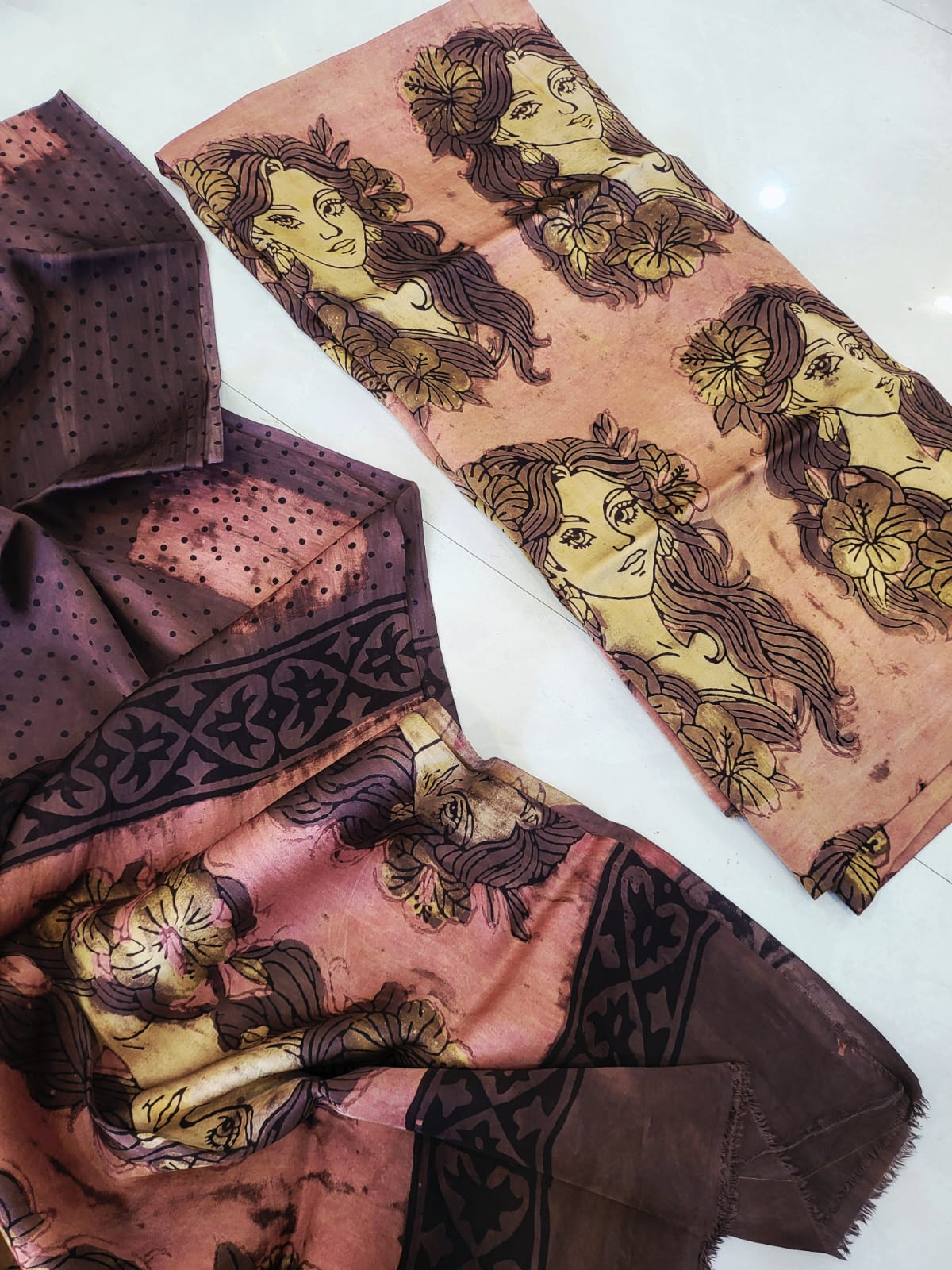 Nashpal Tussar modal silks suits