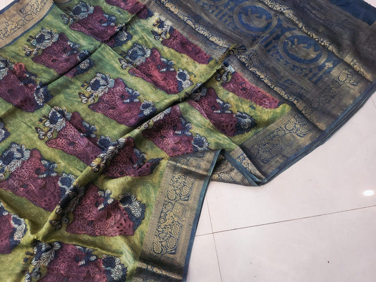 Nashpal Pomegranate Dola silk sarees