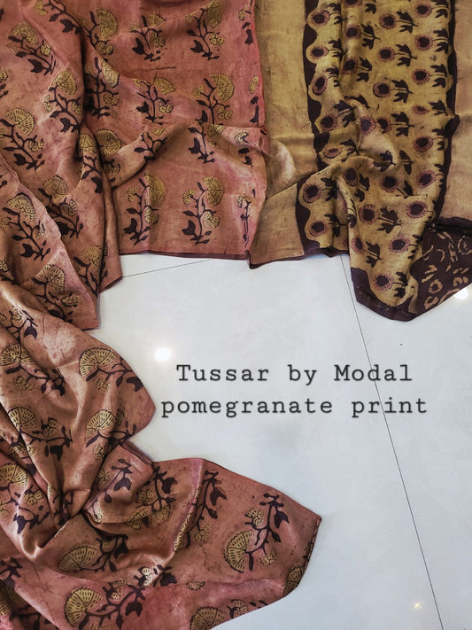Nashpal Tussar By Modal Silk saree