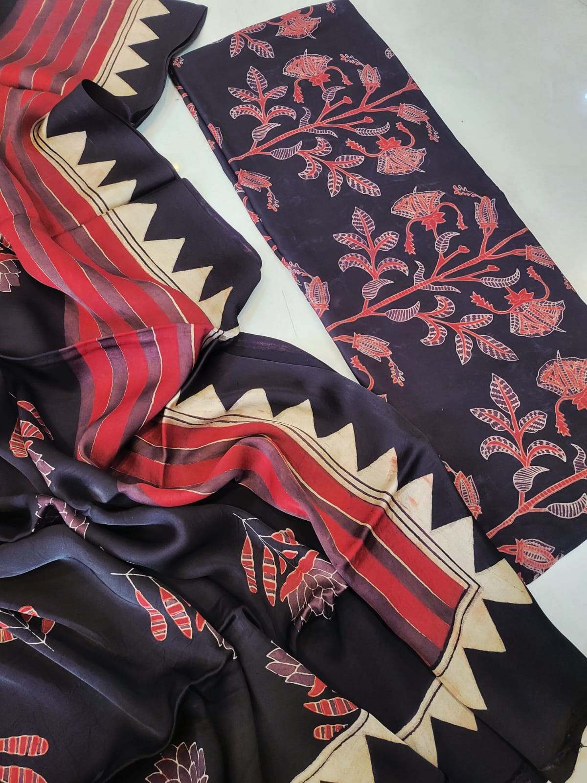 Nashpal Tussar modal silks suits