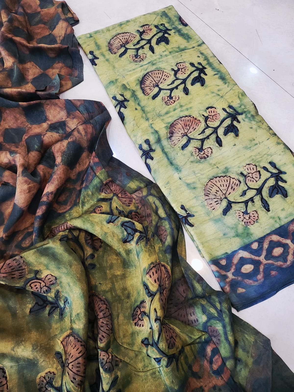 Nashpal Tussar modal silks suits