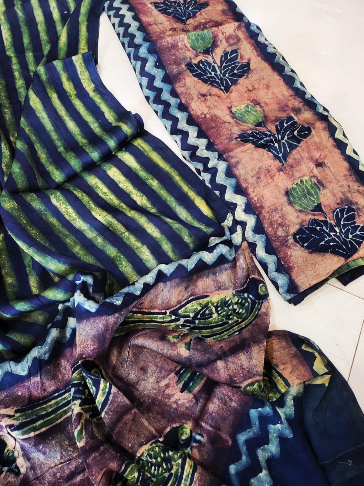 Nashpal Tussar modal silks suits