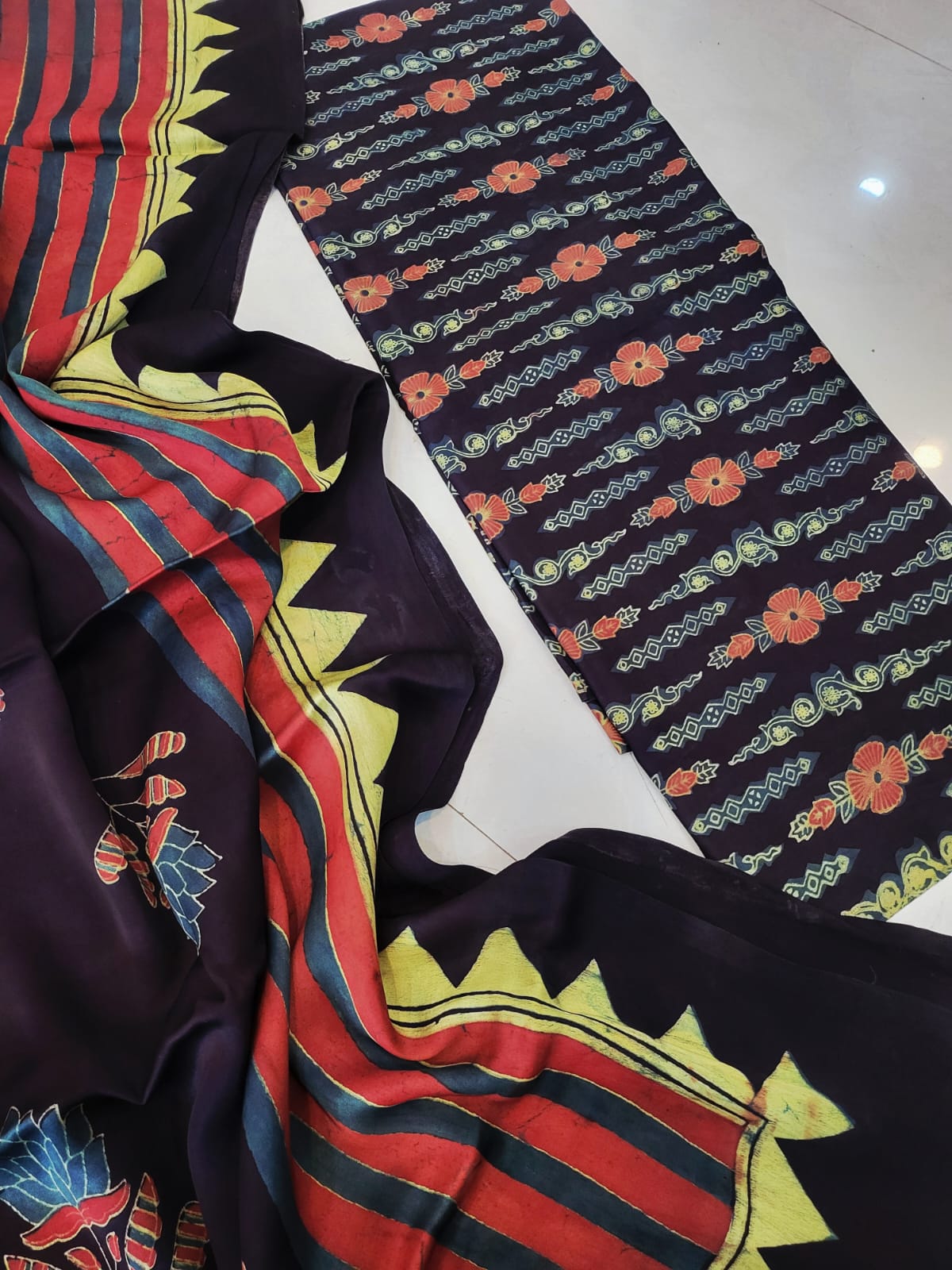 Nashpal Tussar modal silks suits