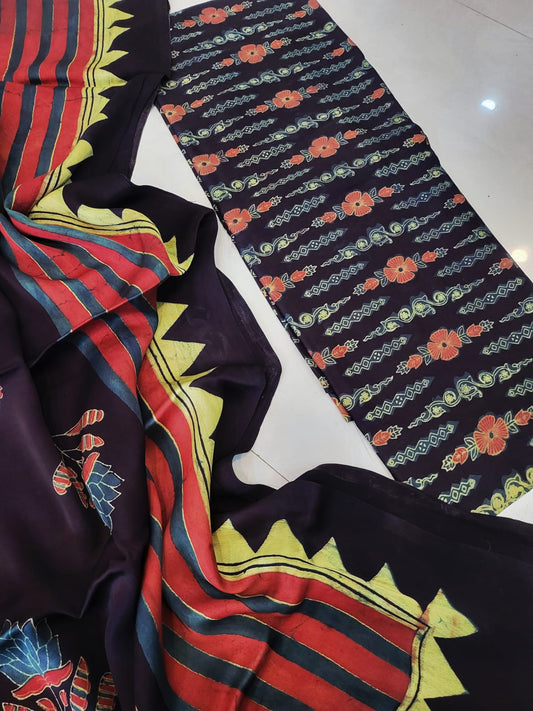 Nashpal Tussar modal silks suits