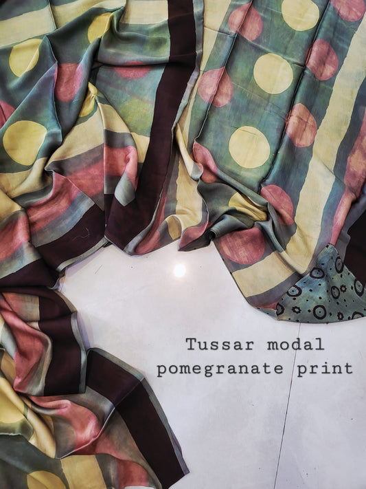 Nashpal Tussar By Modal Silk saree