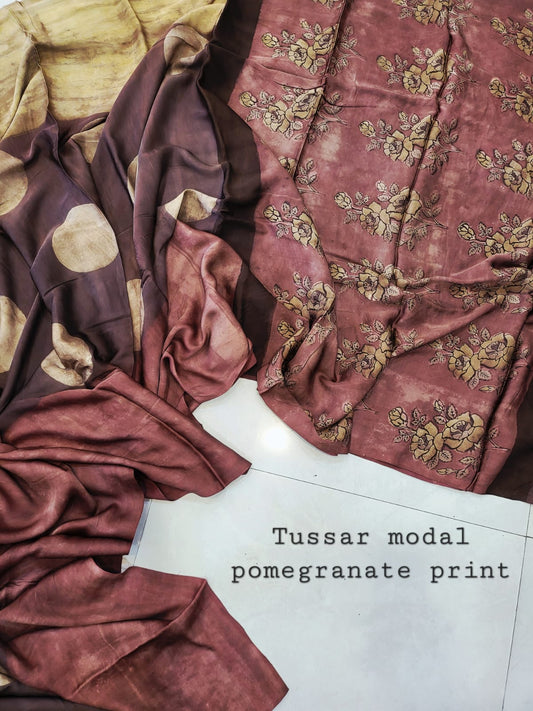 Nashpal Tussar By Modal Silk saree