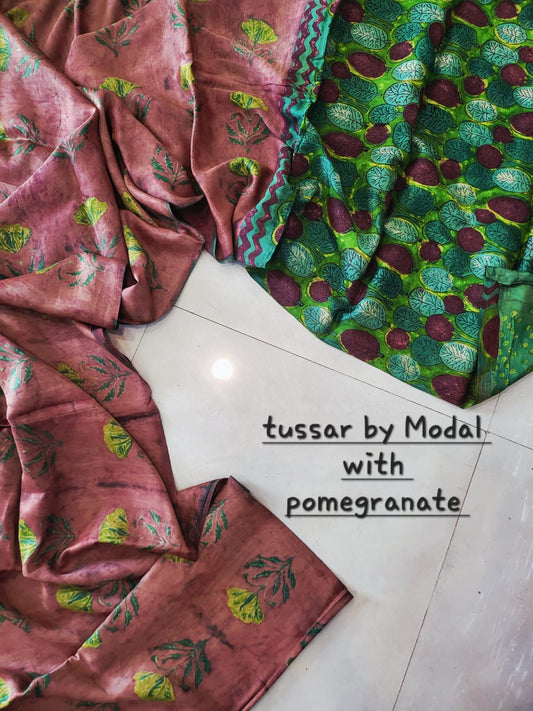 Nashpal Tussar By Modal Silk saree