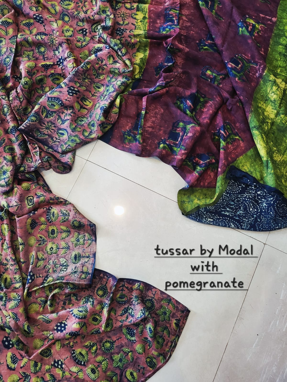 Nashpal Tussar By Modal Silk saree