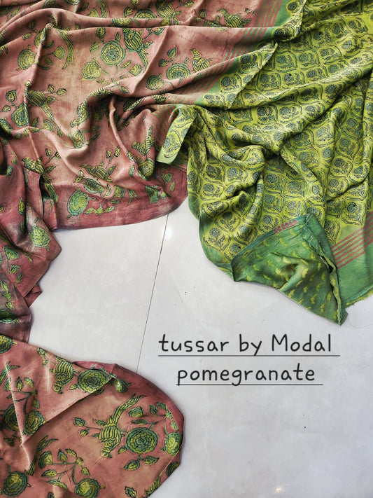 Nashpal Tussar By Modal Silk saree