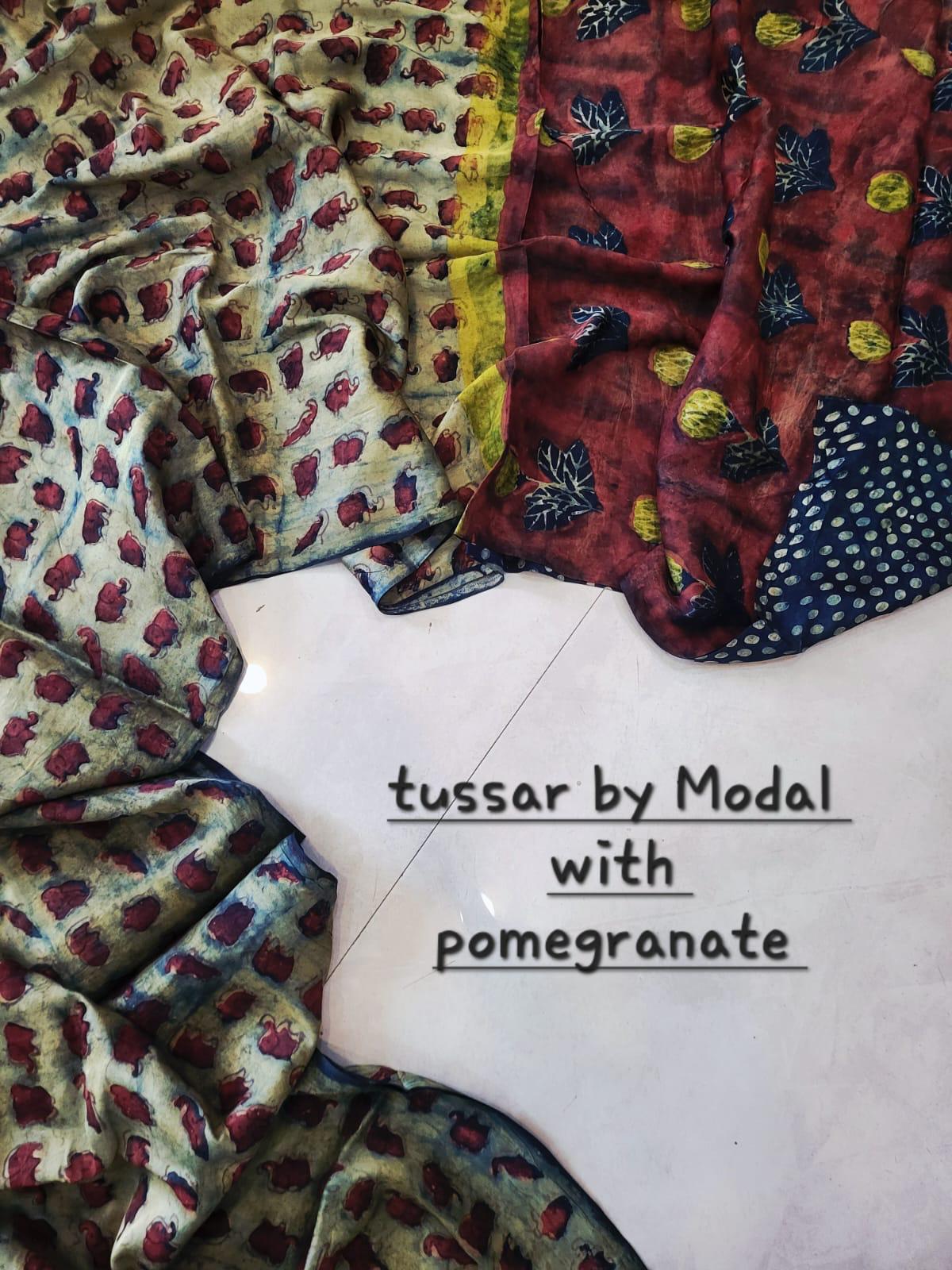 Nashpal Tussar By Modal Silk saree