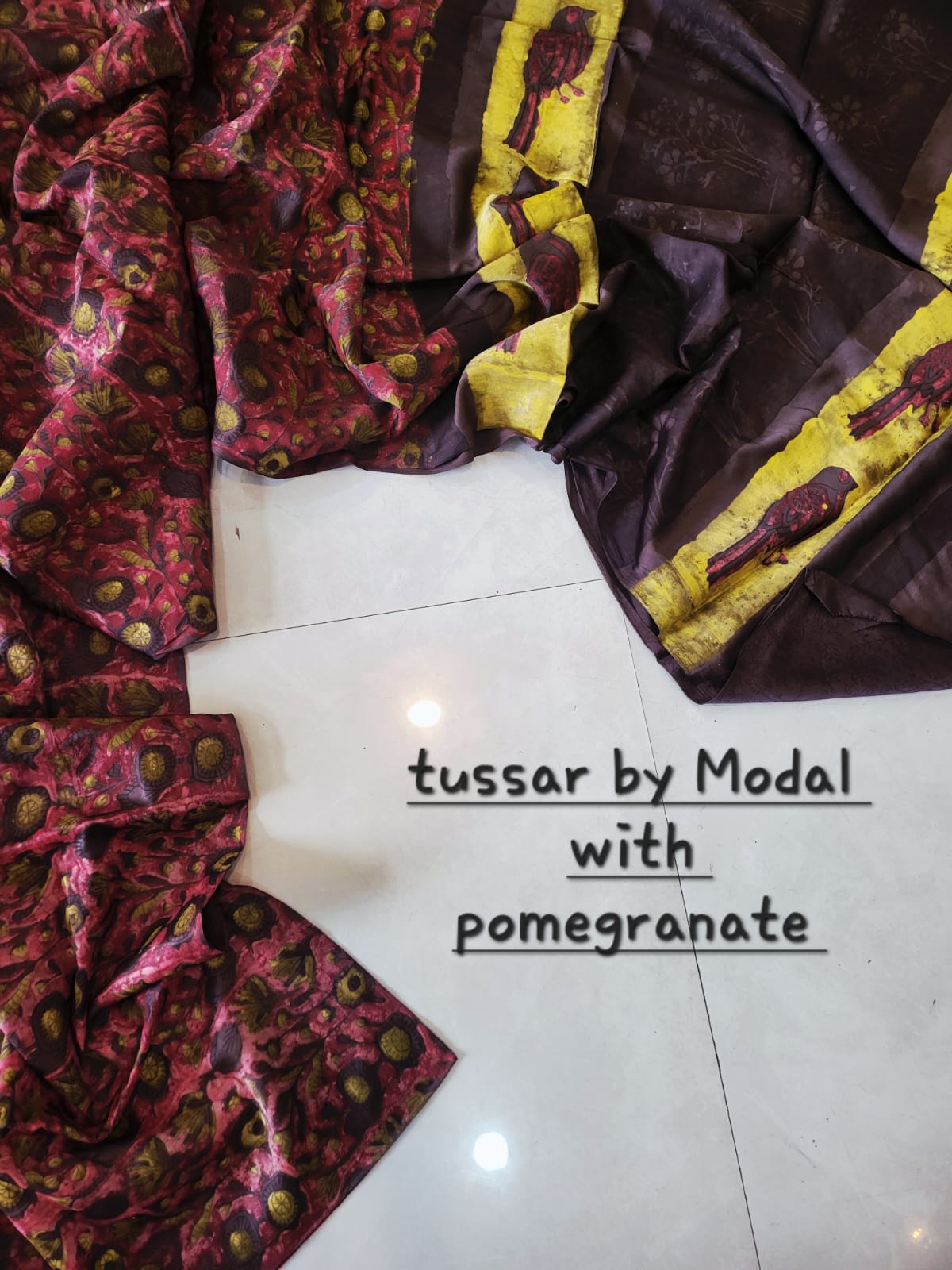 Nashpal Tussar By Modal Silk saree