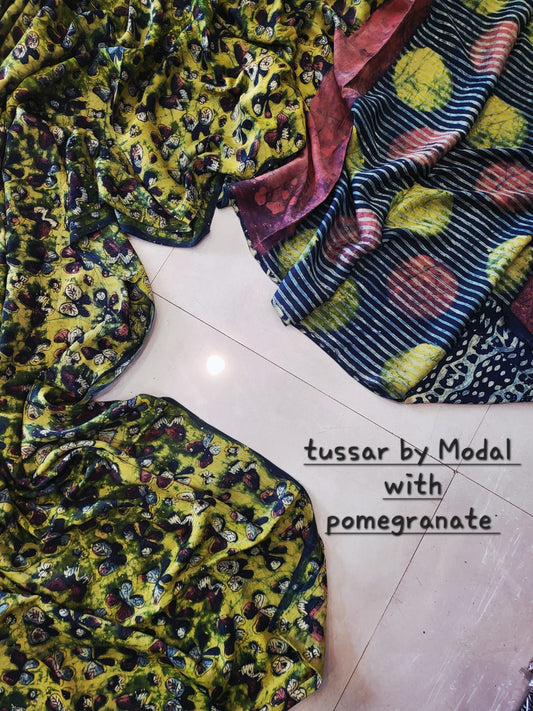 Nashpal Tussar By Modal Silk saree