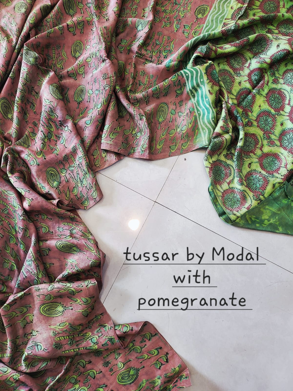 Nashpal Tussar By Modal Silk saree