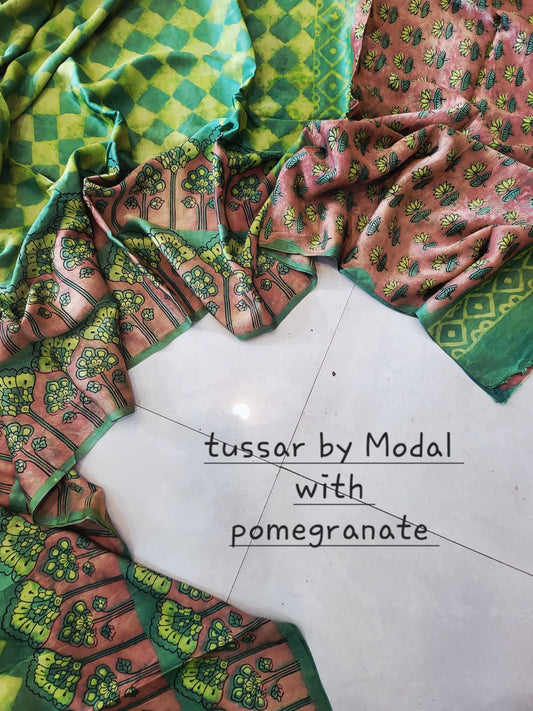 Nashpal Tussar By Modal Silk saree
